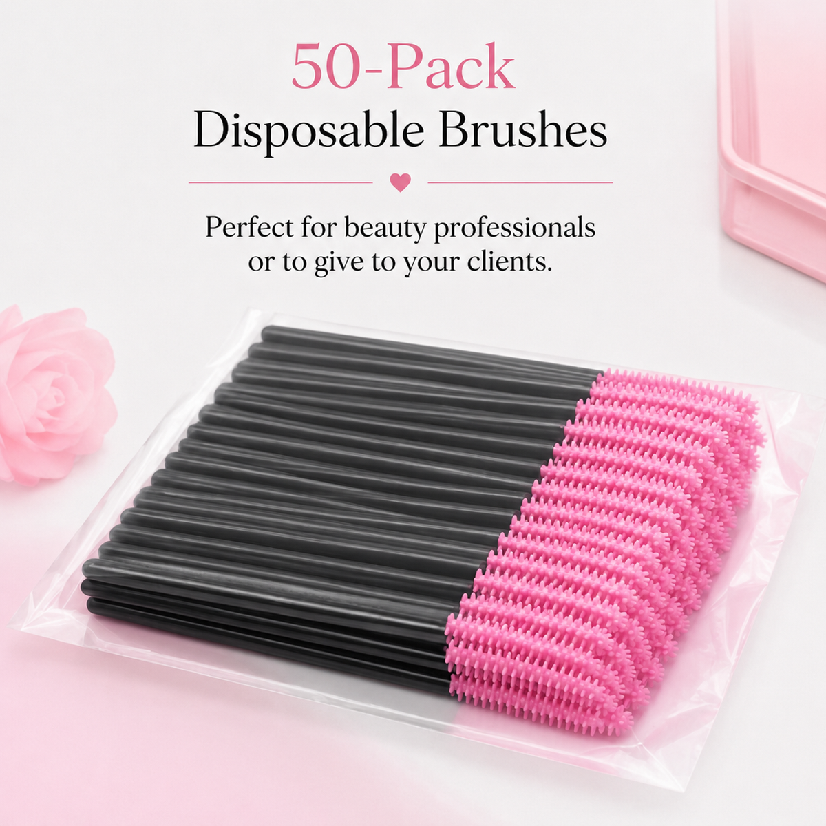 Disposable Silicone Mascara Brush (50)