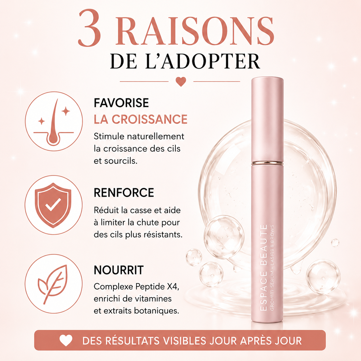 Sérum de croissance cils et sourcils