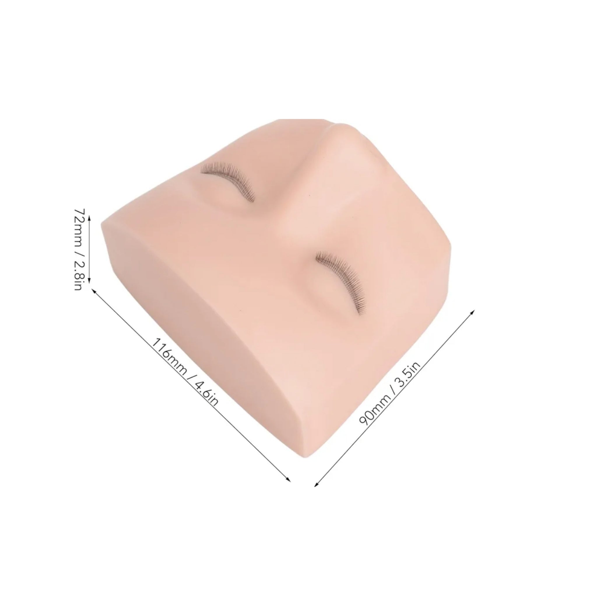 Mannequin 3 rangées de cils